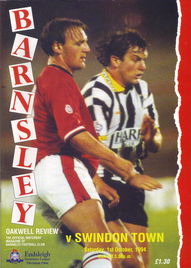 <b>Saturday, October 1, 1994</b><br />vs. Barnsley (Away)